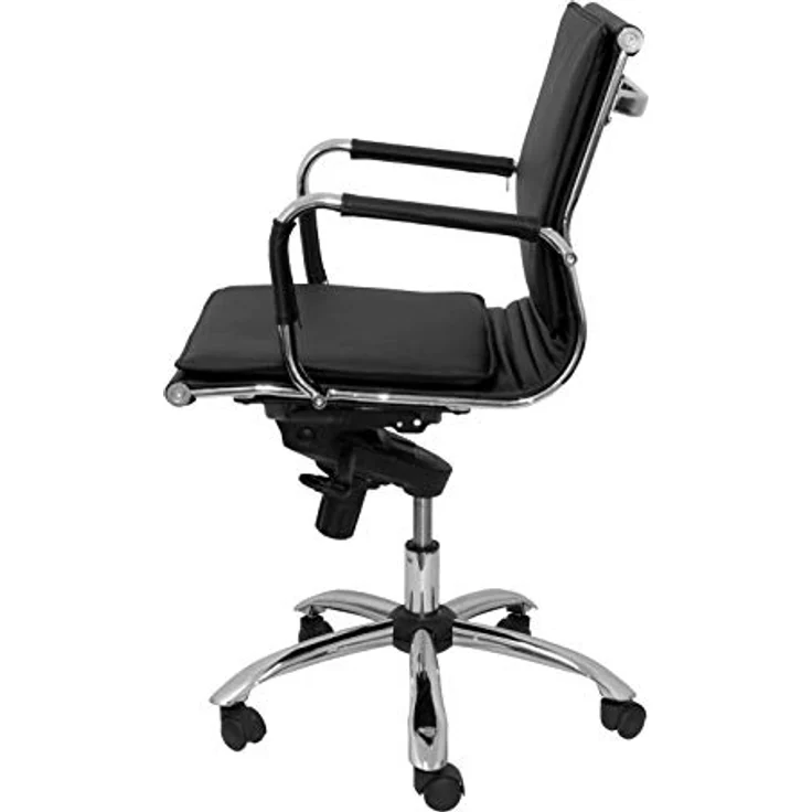 Piqueras y Crespo Modell ALCARAZ – Bürostuhl, ergonomisch, mit Mechanismus Umkippen, mehrere Liegepositionen – Sitz und Rückenlehne aus Kunstleder schwarz – Bild 6