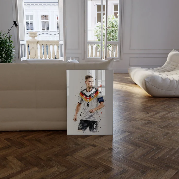 Deutschland Fussball Poster · Geschenkidee · Aquarell Sport Wandbild · Deko Print ohne Rahmen - 50x70cm – Bild 8