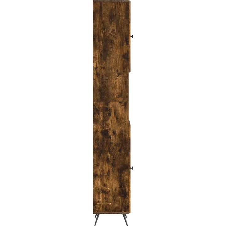 vidaXL Badezimmerschrank mit offenem Regal BREDA Raucheiche 897480 – Bild 4