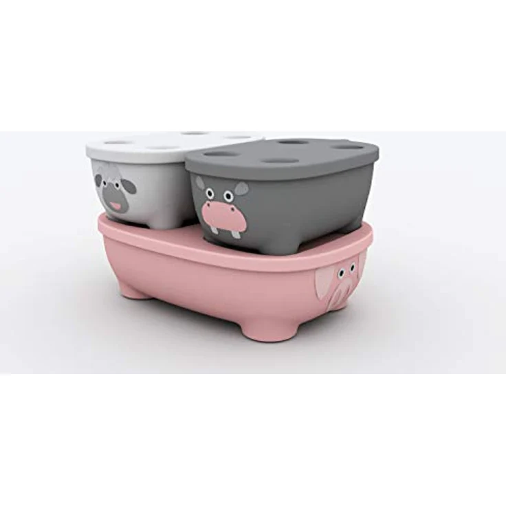 Prince Lionheart 9899 Bentomal Boxes Hippo - Set of 3 Microwave Boxes, grau, 280 g – Bild 12