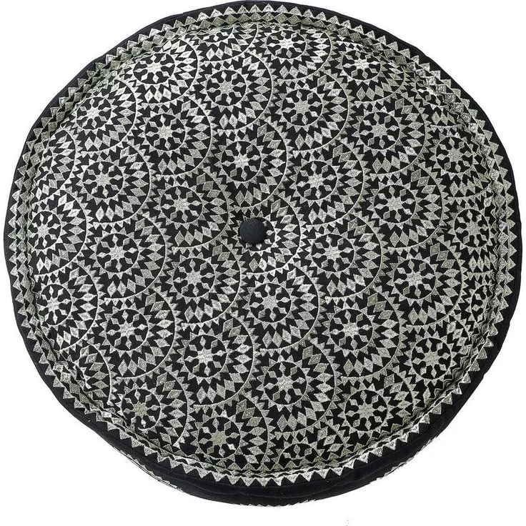 Marrakesch Orient & Mediterran Interior Pouf Marokkanischer Pouf Hocker Deko Amaya (1-St), Handarbeit – Bild 3