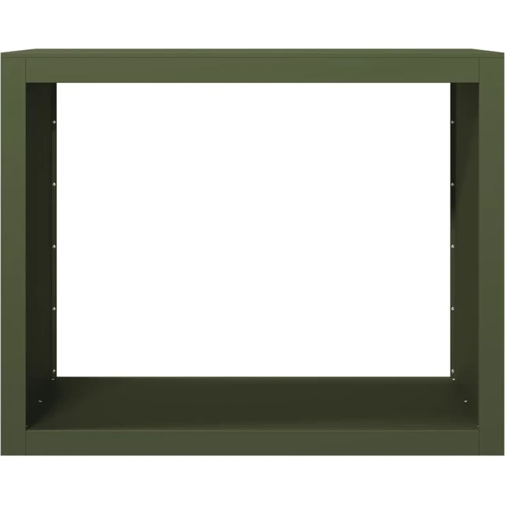 vidaXL Brennholzregal Grün 100x40x80 cm Stahl 850978 – Bild 3