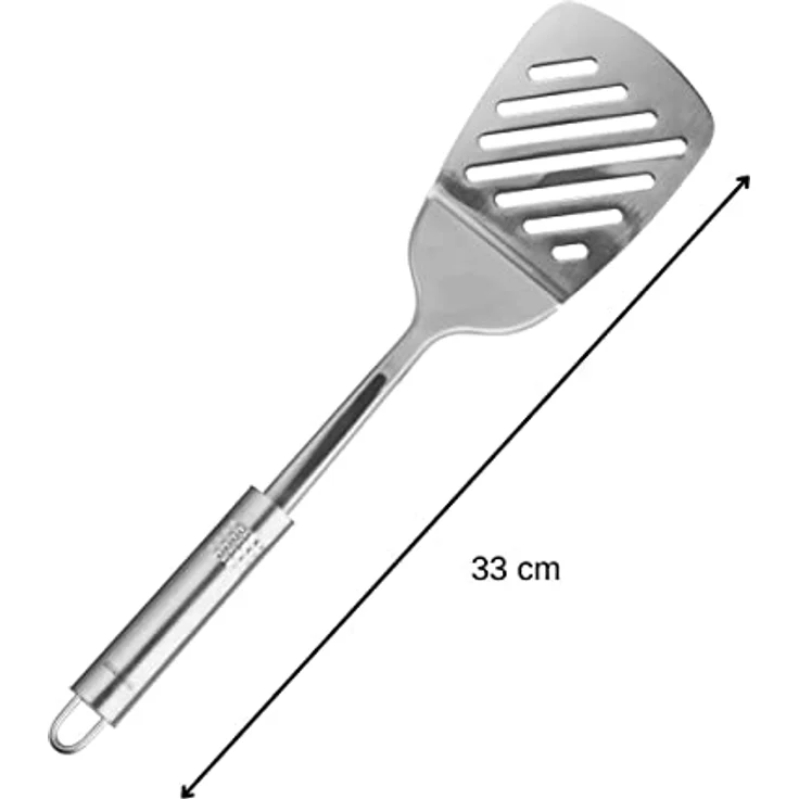 FACKELMANN Pfannenwender, Edelstahl silber, 32 cm – Bild 4