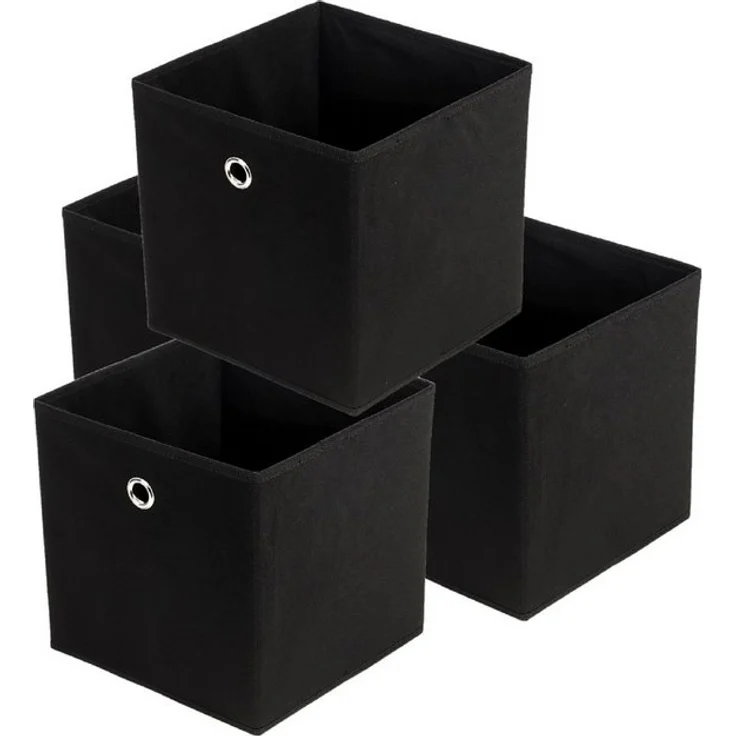 Youyijia Aufbewahrungsbox 4er Set Aufbewahrungsbox Faltbox Faltbare Stoff Faltkiste – Bild 4