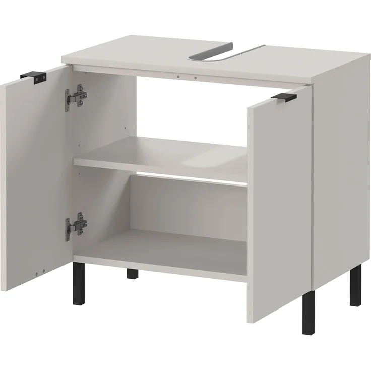 Germania Waschbeckenunterschrank GW-Arcena 1980-572, in Kaschmir, mit Metallfüßen, 60 x 56 x 34 cm (BxHxT) – Bild 5