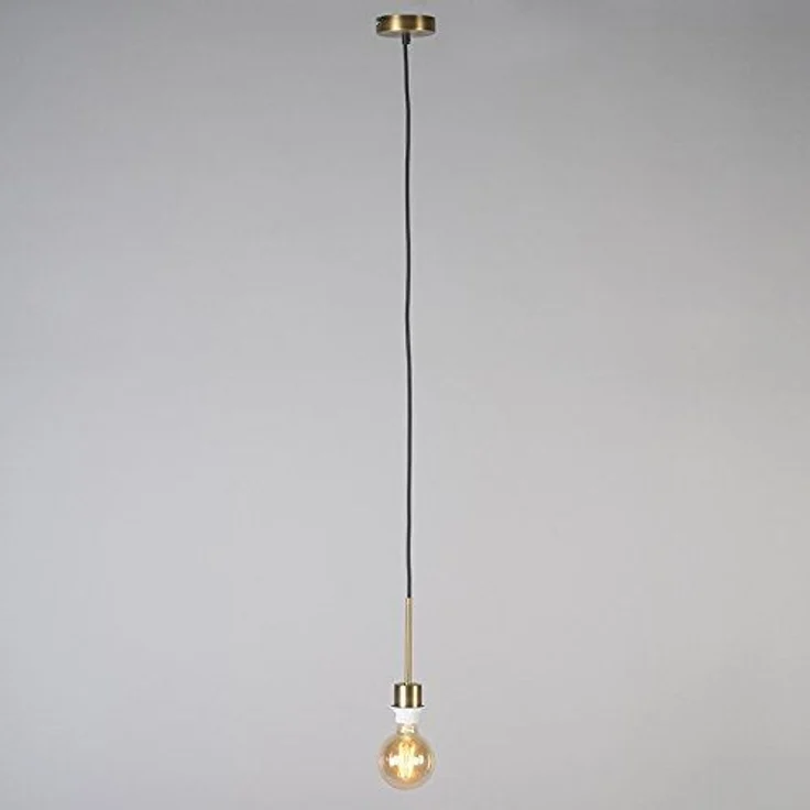 Qazqa Pendelleuchte Combi, ohne Leuchtmittel, E27, Weiß, Modern, Textil, 1-flammig – Bild 3