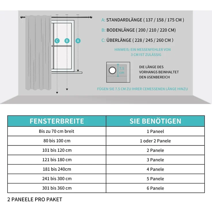 CUCRAF Leinenoptik Voile Vorhänge mit Ösen Gardine für Schlafzimmer Wohnzimmer, Off White,H225 x B140cm 2er Set – Bild 6