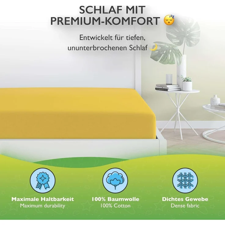 etérea Himmlische Qualität Spannbettlaken etérea Comfort Jersey Topper Spannbettlaken, Jersey, Gummizug: rundum, (1 Stück) – Bild 2