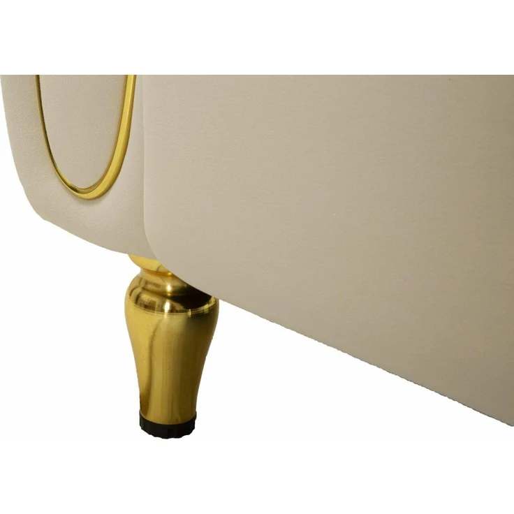 Dmora Sofa 2-Sitzer Japura 81 x 155 x 71h cm Weiß mit Kissen – Bild 8