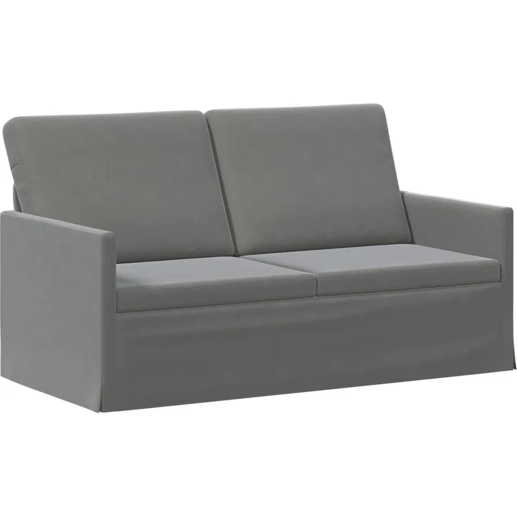 vidaXL Sofa-Set 2 pcs Dunkelgrau Samt (V) 3433204 – Bild 3