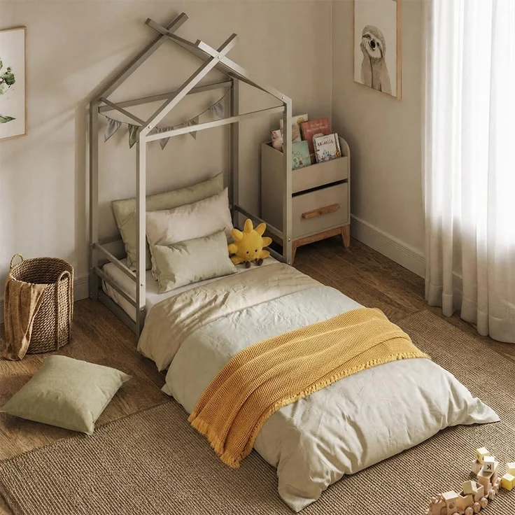 Bodenbett Roofy Greige 90x200 Vitalispa – Bild 5