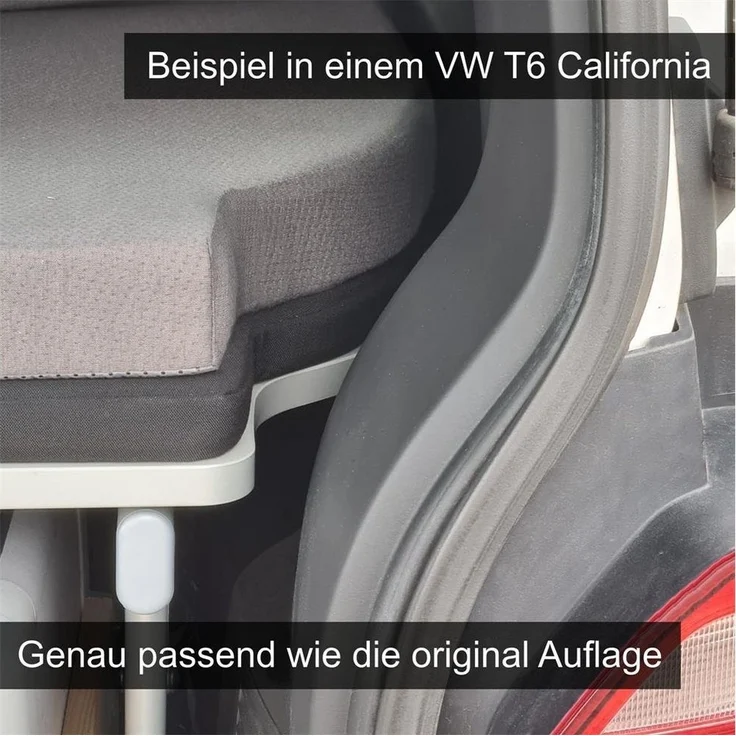 Matratzenauflage Matratze VW T4 T5 T6 Multivan/California 3er Rücksitzbank 148x186x6cm Foxx – Bild 3