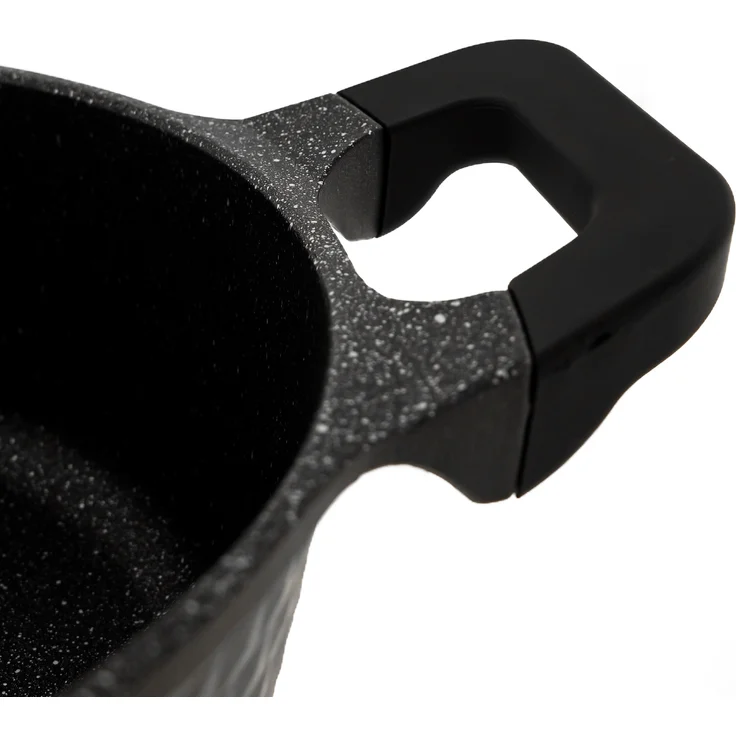 Almina Kochtöpfe in Schwarz Aluminium-Druckguss mit Antihaftbeschichtung 4,3L – Bild 4