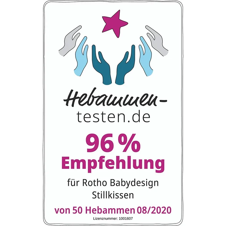Rotho Babydesign Stillkissen-Set Multi, 190x35 cm, Inkl. Breite Wickelauflage, 85x72 cm, ab 0 Monate, Natural Leaves – Bild 2