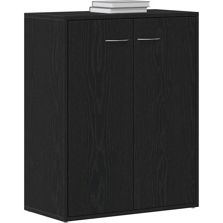 vidaXL Sideboard Schwarze Eiche 60x30x75 cm Holzwerkstoff 862449 – Bild 3