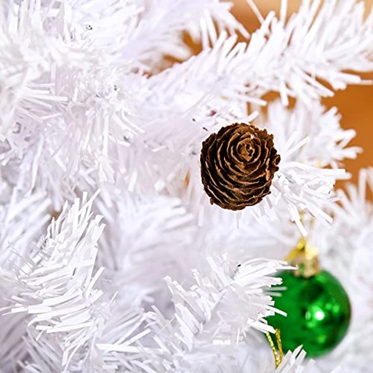 HOMCOM Künstlicher Weihnachtsbaum Künstlicher Weihnachtsbaum, 85x150 cm (BxH), weiß – Bild 9