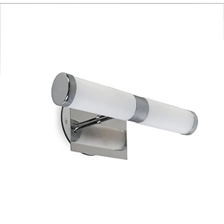 Qazqa Wandleuchte Bath, ohne Leuchtmittel, G9, Chrom, Modern, Stahl, 2-flammig – Bild 7