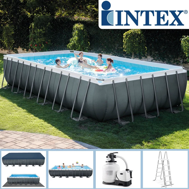 INTEX Ultra XTR Frame Pool 732x366x132 + Salzwasser 26368 – Bild 2