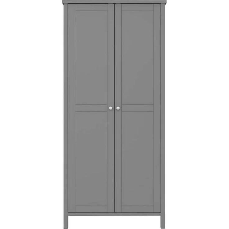 ebuy24 Kleiderschrank Tromsø Kleiderschrank 2 Türen grau. – Bild 5