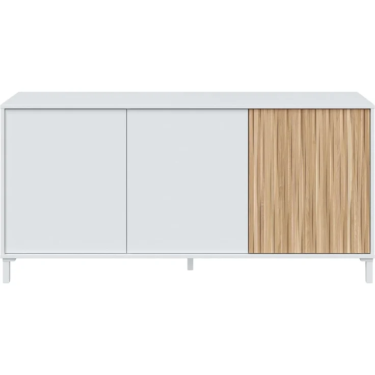 Calicosy Buffet 3 Türen L154 cm - Ethna - Weiß – Bild 6