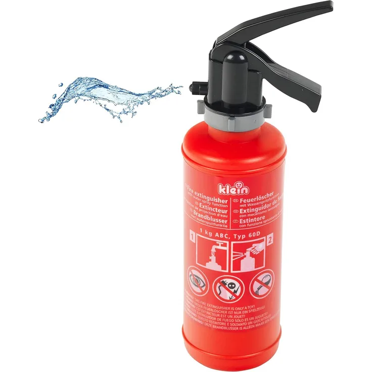 Theo Klein 8940 Fire Fighter Henry Feuerlöscher I Mit 0,5-Liter-Tank und Spritzfunktion I Maße: 10 cm x 6,5 cm x 26 cm I Spielzeug für Kinder ab 3 Jahren