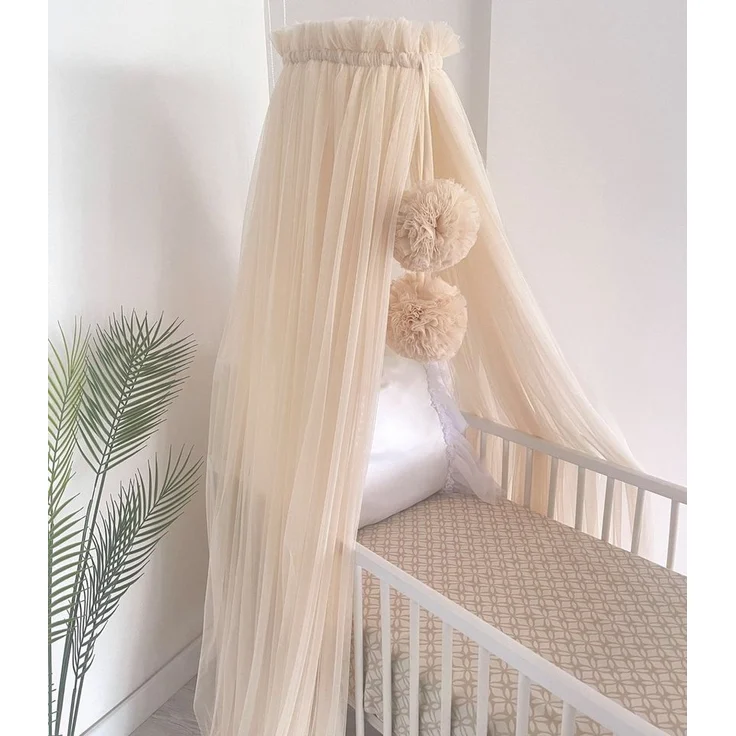 Baby Fancyroom Betthimmel Betthimmel aus 12 Meter Tüll aus 1. Klasse für Kinderbett Gitterbett, Himmel für Babybett Kinderbett – Bild 5