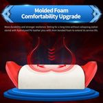 SMAX Gaming Stuhl mit fußstützen Gamer Stuhl Ergonomische Gamingstuhl aus PU-Leder mit und Sitzhöhenverstellbarer Gaming-Stühle Drehsessel mit Kopfstütze und Massagegerät Lendenwirbelstütze Bürostuhl