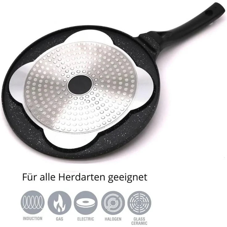 Pancakes Bratpfanne Pancake Pfannkuchen 3-fache Beschichtung Spiegeleier Oladji – Bild 5