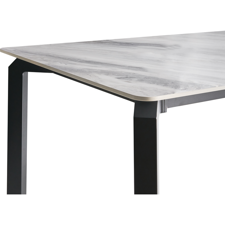 Gartentisch FELETTO 180 cm 90 cm Stein Grauer Marmor – Bild 5