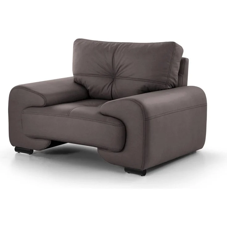 Beautysofa Polstergarnitur OMEGA 3+2+1 klassisches Wohnzimmer-Set, Kunstleder, (in zeitlosen Farben, Komfort-Set mit Wellenfedern und Schaumstoff), Wohnzimmer Big-Sofa set – Bild 2