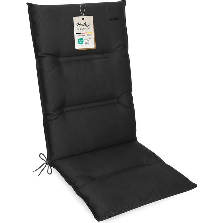 Herlag Hochlehnerauflage Greta, Green-Line Polsterauflage 120x50x7cm, Ressourcenschonende Materialien