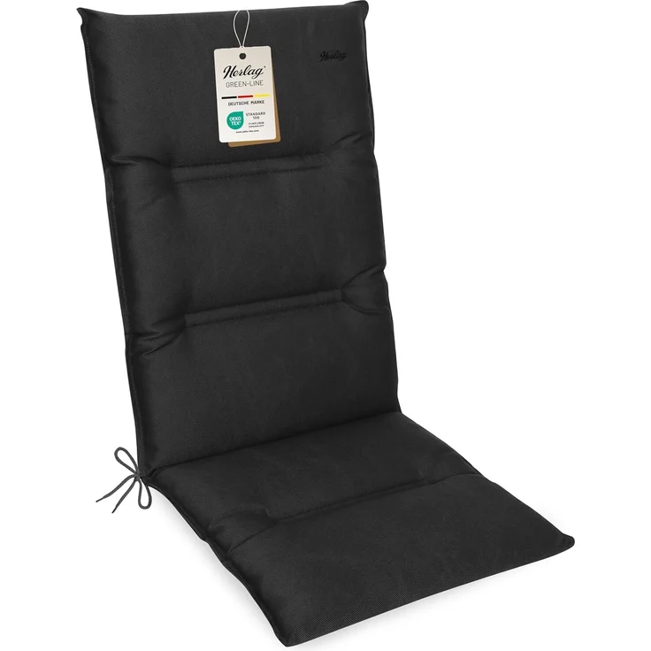 Herlag Hochlehnerauflage Greta, Green-Line Polsterauflage 120x50x7cm, Ressourcenschonende Materialien