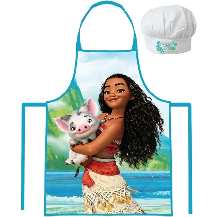 Kochschürze mit Kochmütze Disney Vaiana Kinder Kochset Backset