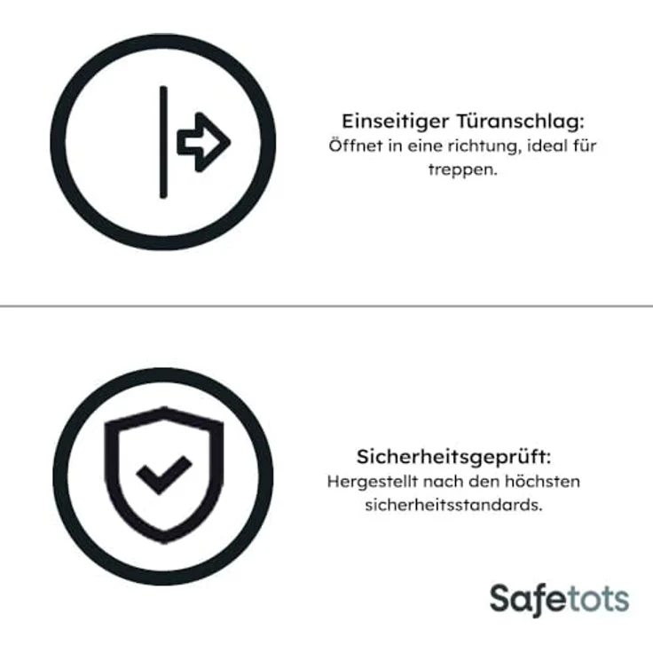 Bettacare Automatisch Schließendes Treppengitter, 89.4cm - 96.4cm, Weiß, Druckmontage-Sicherheitsgitter, Babygitter, Sicherheitsschranke für Türen, Flure und Räume – Bild 6