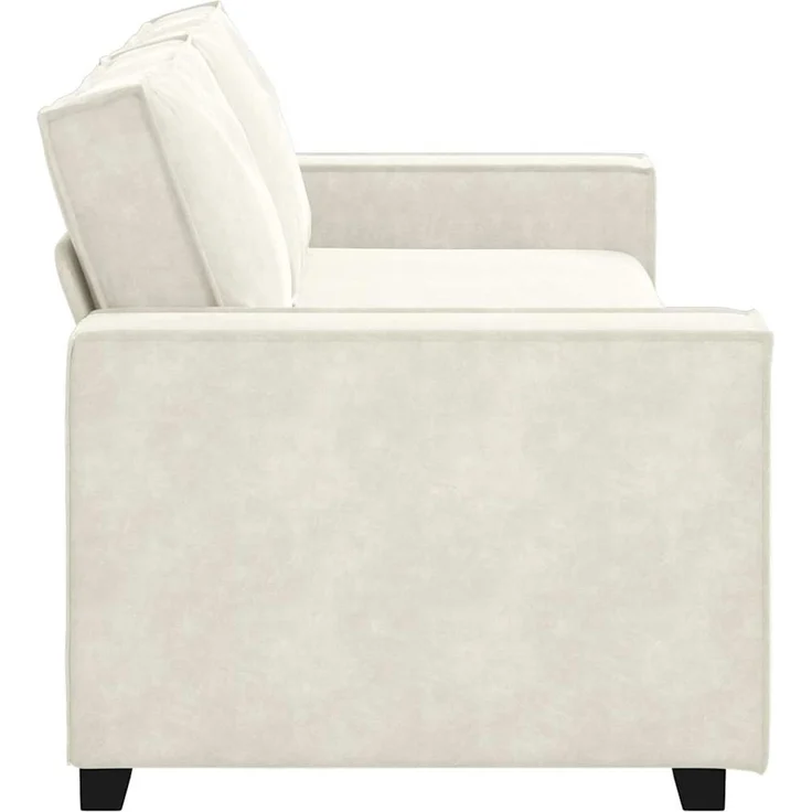 vidaXL 3-Sitzer-Sofa Creme 220x78x84 cm Samt 4105038 – Bild 4