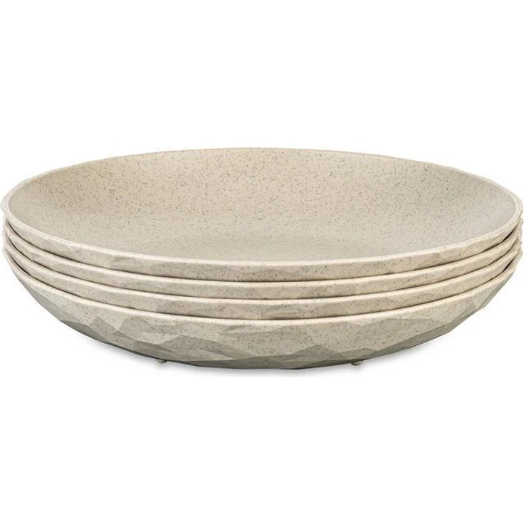 KOZIOL Speiseteller CLUB PLATE, 4-tlg, spülmaschinengeeignet, melaminfrei, 220 mm – Bild 4
