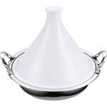 Cooks Standard NC-00378 Multi-Ply Clad Stainless Steel Tagine with 2 Handle and Extra Glass Lid, 4. 5-Quart