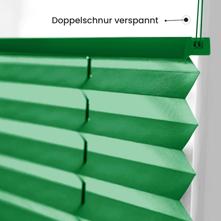 Sonello Plissee Klemmfix ohne Bohren 75x200 cm Grün Faltrollo Plisseerollo Jalousie für Tür & Fenster Blickdicht Sichtschutz Sonnenschutz Fertifplissee Rollo – Bild 3