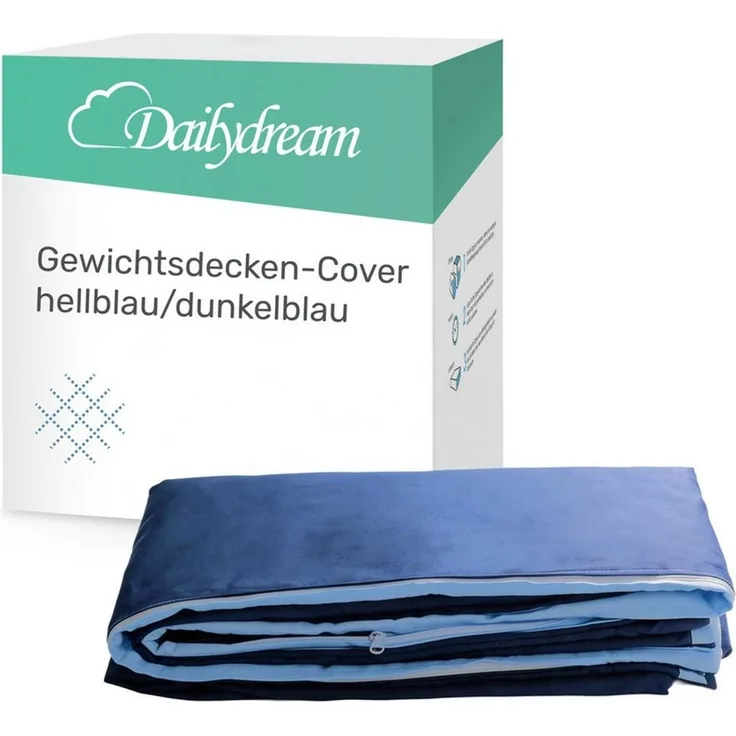 Dailydream Gewichtsdecke Decken Bezug 135 x 200 (blau)