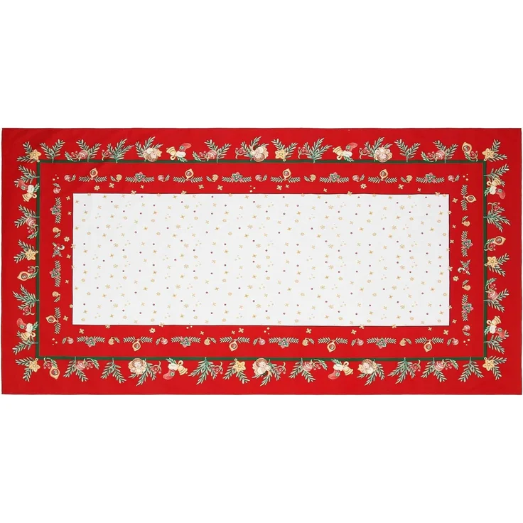 THUN, Tischdecke für 12 Plätze aus 100% Baumwolle, Kollektion Weihnachtsüberraschungen, Set für Haus und Küche, Geschenkidee zu Weihnachten, 140x250 cm – Bild 2