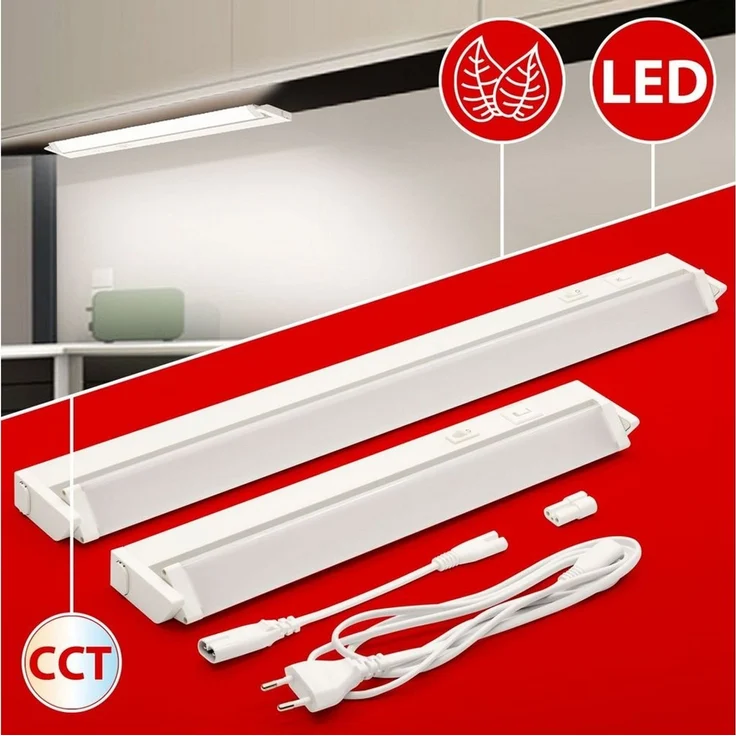 Maxkomfort LED Unterbauleuchte SERA, LED fest integriert, CCT, Unterbauleuchte – Bild 3