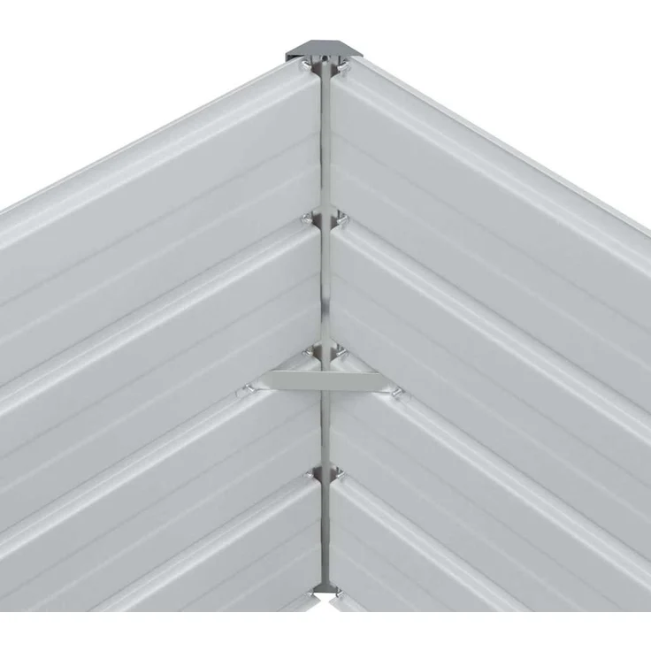 vidaXL Hochbeet Hellbraun 600 x 80 x 45 cm Verzinkter Stahl 42017342 – Bild 10