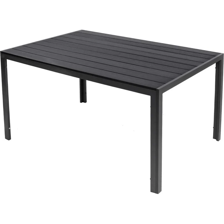 Aluminium XXL Gartentisch Esstisch Balkontisch Gartenmöbel Non-Wood 160x90 cm – Bild 1