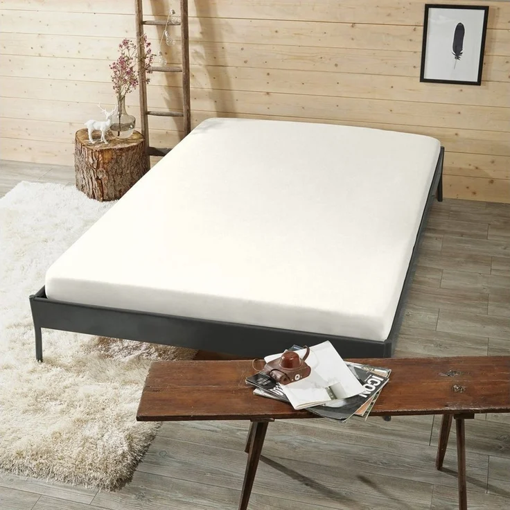 Erwin Müller Spannbettlaken Spannbettlaken "Memmingen", Jersey, Gummizug: Rundumgummi, (1 Stück), Interlock-Jersey Uni – Bild 2