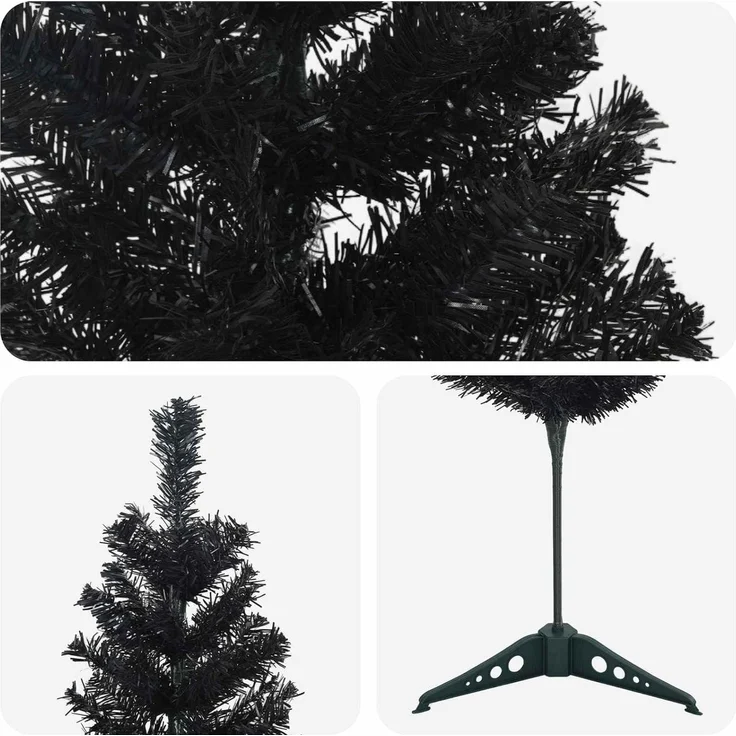 vidaXL Künstlicher schlanker Weihnachtsbaum 120 cm PVC und Stahl 42055250 – Bild 7
