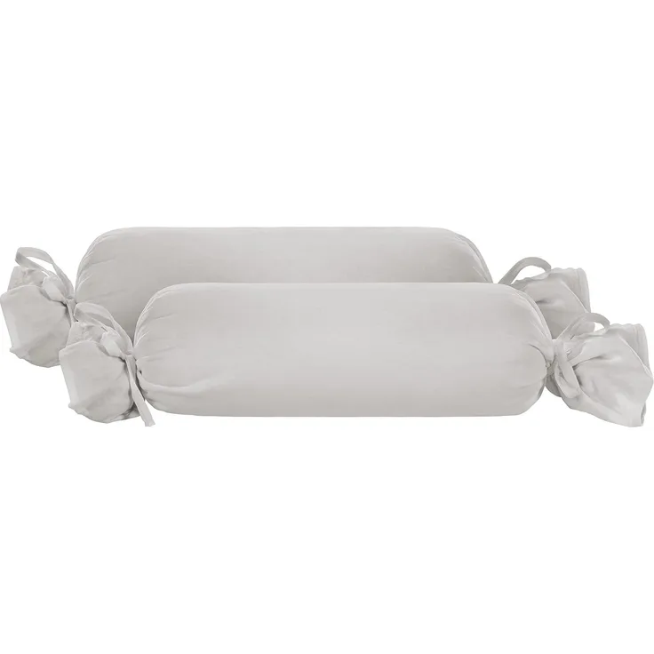 biberna Feinjersey-Kopfkissenbezug, sturmgrau, 2 x 15 x 40 cm