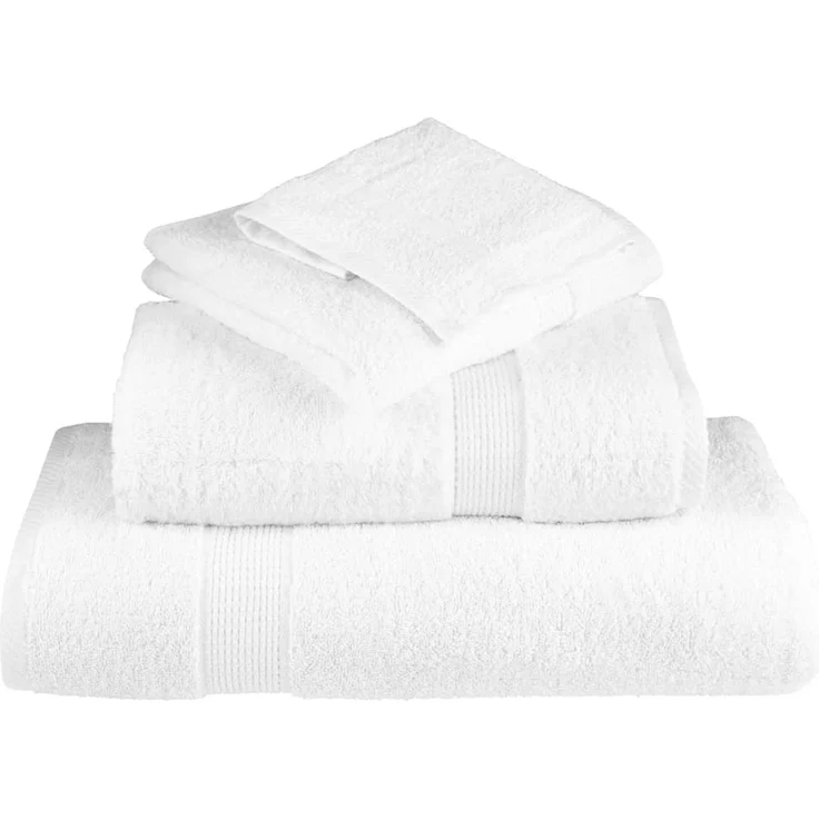 vidaXL Premium-Waschtücher SOLUND 50 Stk. Weiß 30x30 cm 600 g/m² 137119 – Bild 4