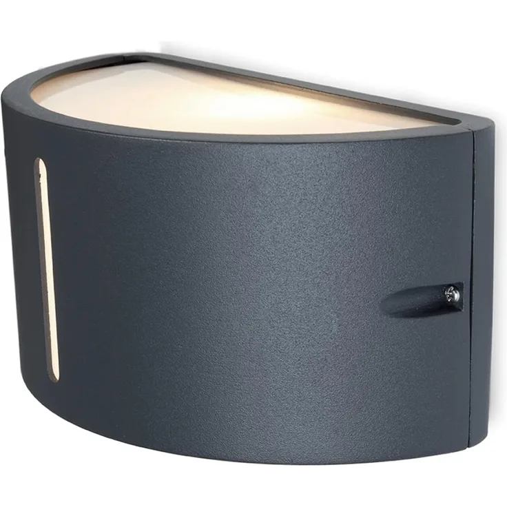 Lutec Bonn Außenwandleuchte anthrazit IP54 E27 12,5x25x15cm