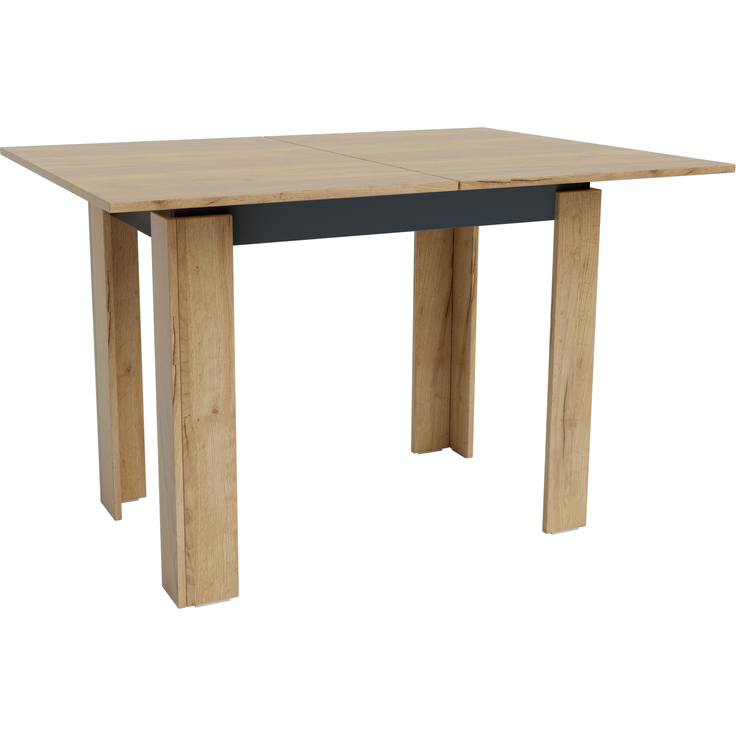 Shefa Esstisch Line Family ausziehbar 90-120 cm Eiche Goldkraft Anthrazit - Moderner Küchentisch – Bild 7
