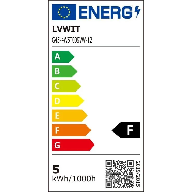 LVWIT E27 LED Lampe ersetzt 40W Glühlampen (6-er Pack), Warmweiß 2700K, 4.5W G45 LED Leuchtmittel, 470lm, matt – Bild 9